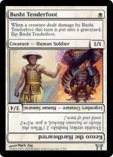 MtG Champions of Kamigawa Uncommon Bushi Tenderfoot // Kenzo the Hardhearted #2