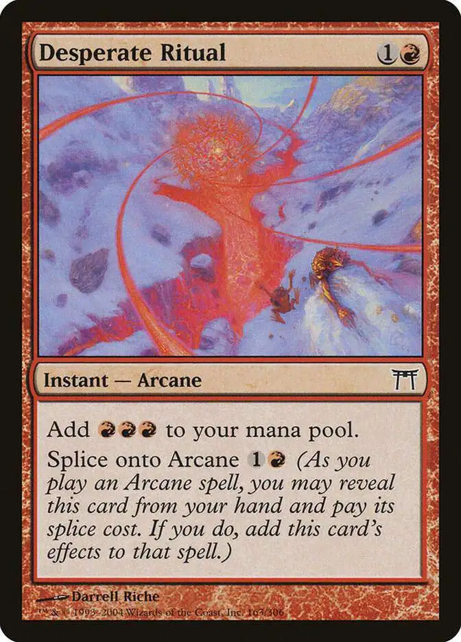 MtG Champions of Kamigawa Common Desperate Ritual #163 [Lightly Played]