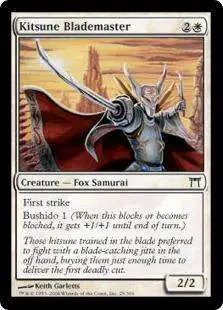 MtG Champions of Kamigawa Common Foil Kitsune Blademaster #25