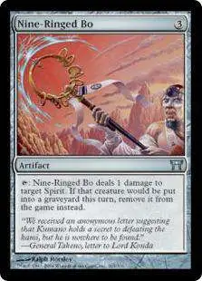 MtG Champions of Kamigawa Uncommon Foil Nine-Ringed Bo #263