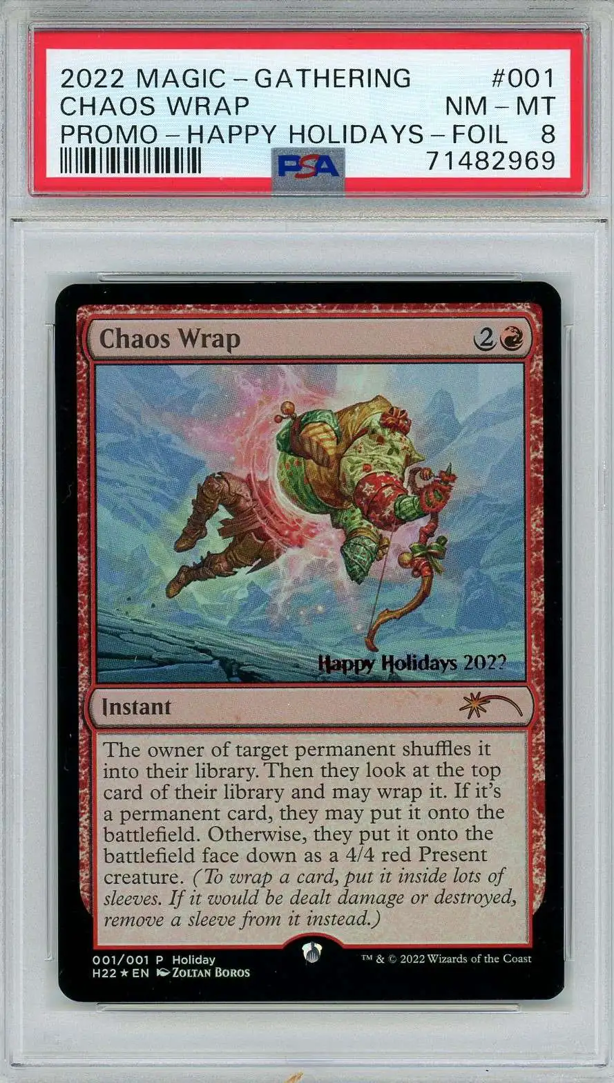 MtG Promo Chaos Wrap [Happy Holidays 2022] [PSA 8]