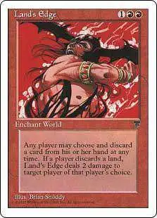 MtG Chronicles Rare Land's Edge [Moderately Played]