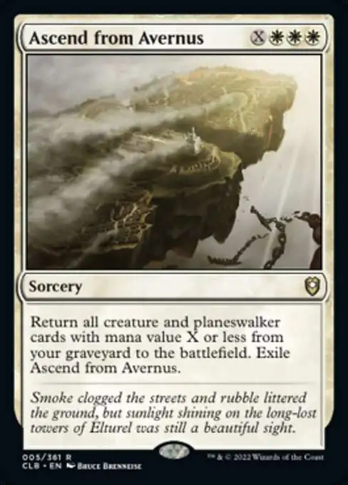 MtG Trading Card Game Commander Legends: Dungeons & Dragons Battle For Baldur's Gate Rare Foil Ascend from Avernus #5