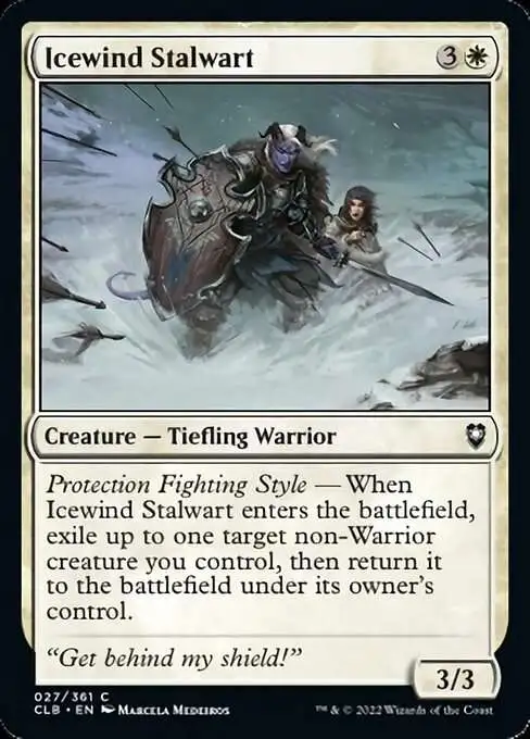 MtG Trading Card Game Commander Legends: Dungeons & Dragons Battle For Baldur's Gate Common Icewind Stalwart #27