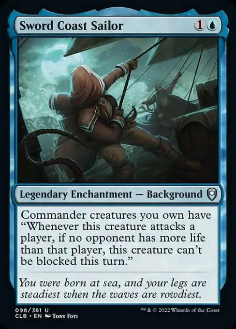 Magic The Gathering Trading Card Game Commander Legends Dungeons Dragons  Battle Single Card Uncommon Sword Coast Sailor 98 - ToyWiz