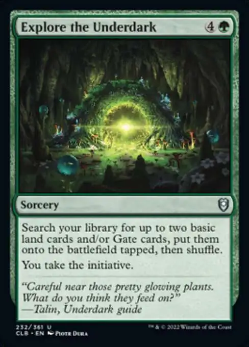 MtG Trading Card Game Commander Legends: Dungeons & Dragons Battle For Baldur's Gate Uncommon Explore the Underdark #232