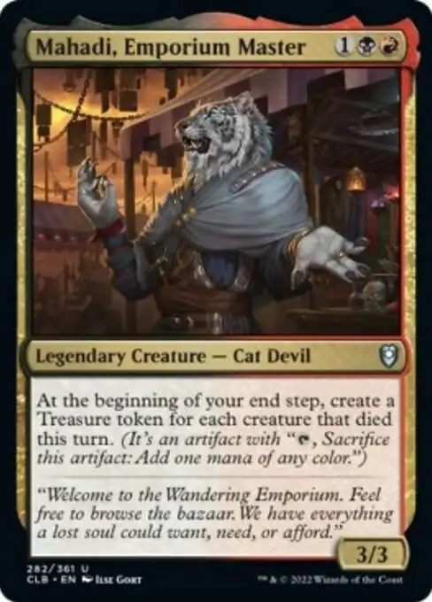 Magic The Gathering Trading Card Game Commander Legends Dungeons Dragons  Battle Single Card Uncommon Mahadi, Emporium Master 282 - ToyWiz