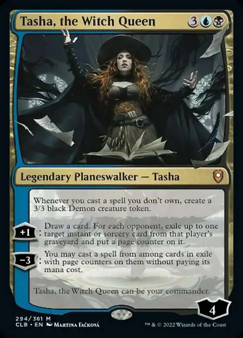 MtG Trading Card Game Commander Legends: Dungeons & Dragons Battle For Baldur's Gate Mythic Rare Tasha, the Witch Queen #294