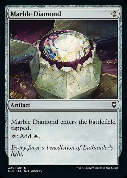 MtG Trading Card Game Commander Legends: Dungeons & Dragons Battle For Baldur's Gate Common Marble Diamond #320