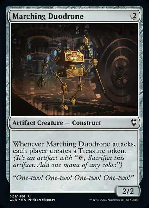 MtG Trading Card Game Commander Legends: Dungeons & Dragons Battle Common Marching Duodrone #321