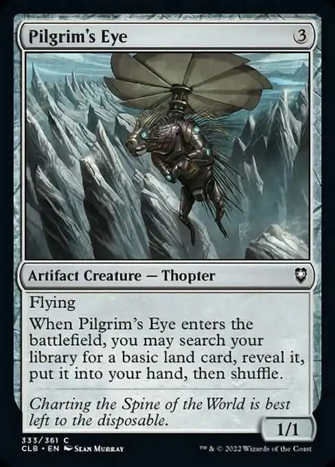 Magic The Gathering Trading Card Game Commander Legends Dungeons Dragons  Battle For Baldurs Gate Single Card Common Pilgrims Eye 333 FOIL - ToyWiz
