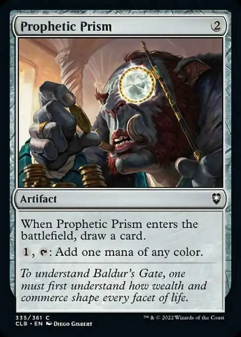 MtG Trading Card Game Commander Legends: Dungeons & Dragons Battle For Baldur's Gate Common Prophetic Prism #335