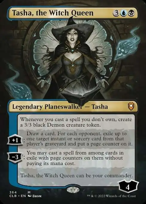 MtG Trading Card Game Commander Legends: Dungeons & Dragons Battle For  Baldur's Gate Mythic Rare Tasha, the Witch Queen #364 [Borderless  Planeswalker]