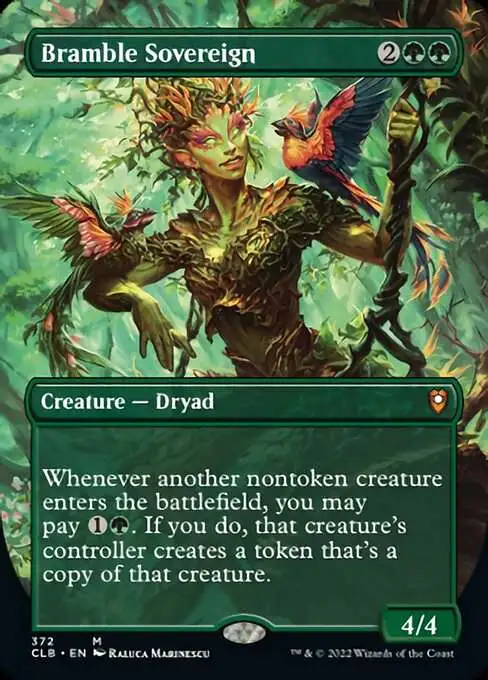 MtG Trading Card Game Commander Legends: Dungeons & Dragons Battle For Baldur's Gate Mythic Rare Bramble Sovereign #372 [Alternate Art Borderless FOIL]