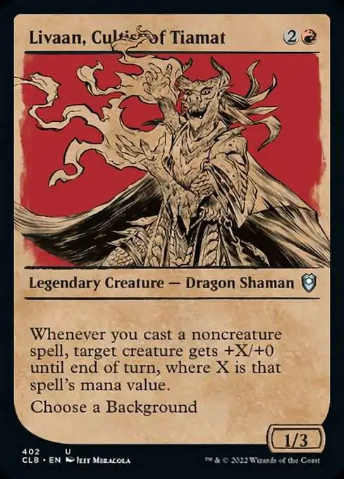 Magic The Gathering Trading Card Game Commander Legends Dungeons Dragons Battle For Baldurs Gate Single Card Uncommon Livaan, Cultist of Tiamat 402 Showcase - ToyWiz Magic The Gathering Trading Card Game Commander Legends Dungeons Dragons Battle For Baldurs Gate Single Card Uncommon Livaan, Cultist of Tiamat 402 Showcase - ToyWiz
