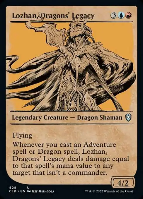 MtG Trading Card Game Commander Legends: Dungeons & Dragons Battle For  Baldur's Gate Uncommon Lozhan, Dragons' Legacy #428 [Showcase FOIL]