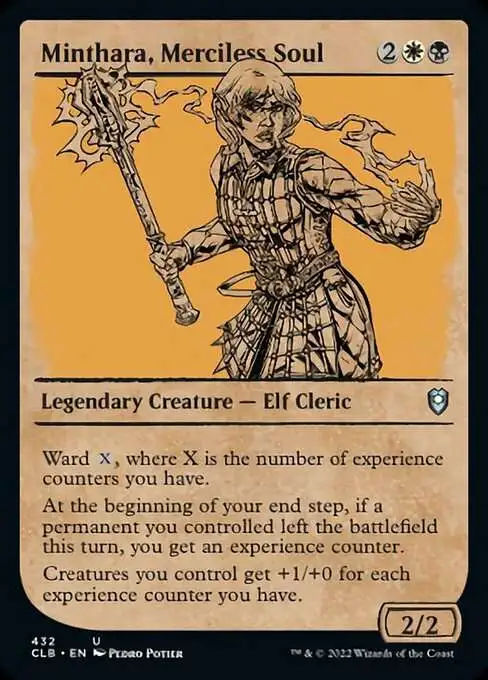 MtG Trading Card Game Commander Legends: Dungeons & Dragons Battle Uncommon Minthara, Merciless Soul #432 [Showcase]