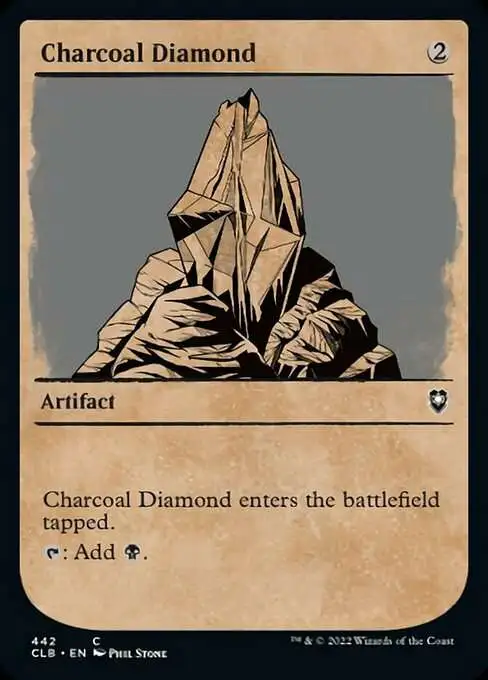 MtG Trading Card Game Commander Legends: Dungeons & Dragons Battle For Baldur's Gate Common Charcoal Diamond #442 [Showcase]