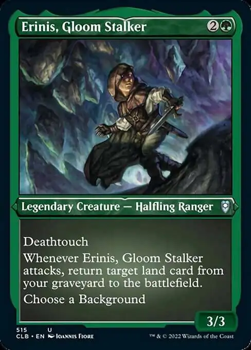 Magic The Gathering Trading Card Game Commander Legends Dungeons Dragons  Battle For Baldurs Gate Single Card Uncommon Erinis, Gloom Stalker 515  Etched Foil - ToyWiz