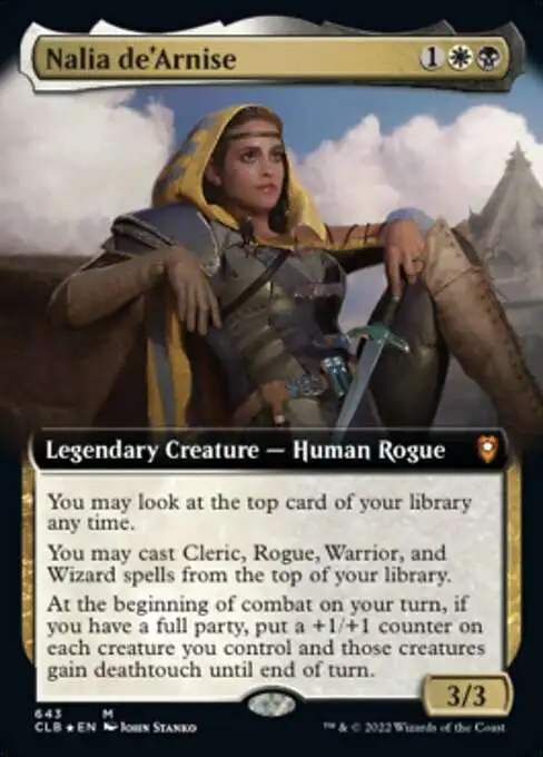 MtG Trading Card Game Commander Legends: Dungeons & Dragons Battle For  Baldur's Gate Mythic Rare Nalia de'Arnise #643 [Extended Art]