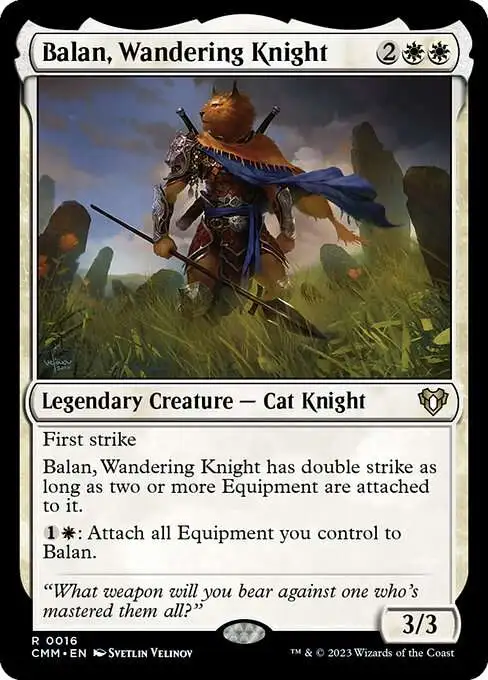 MtG Commander Masters Rare Balan, Wandering Knight #16
