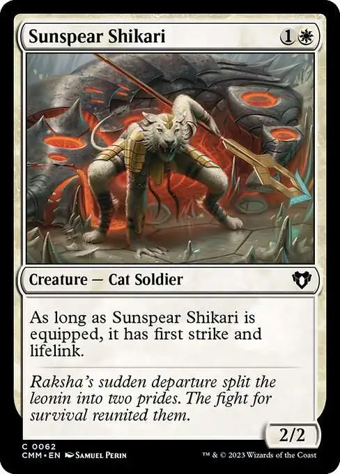 MtG Commander Masters Common Sunspear Shikari #62