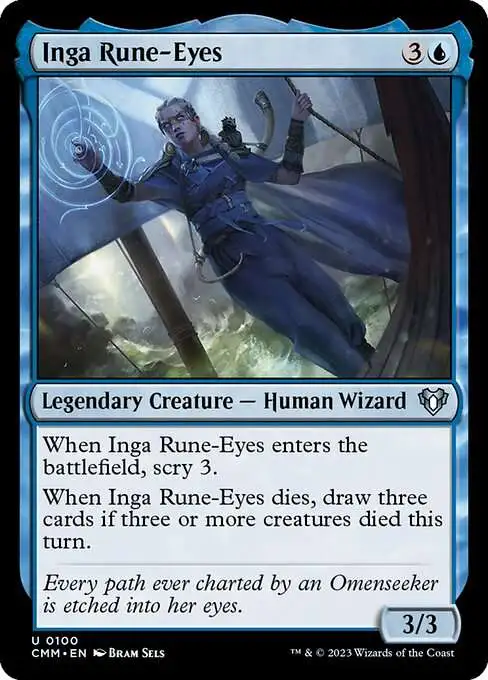 MtG Commander Masters Uncommon Inga Rune-Eyes #100