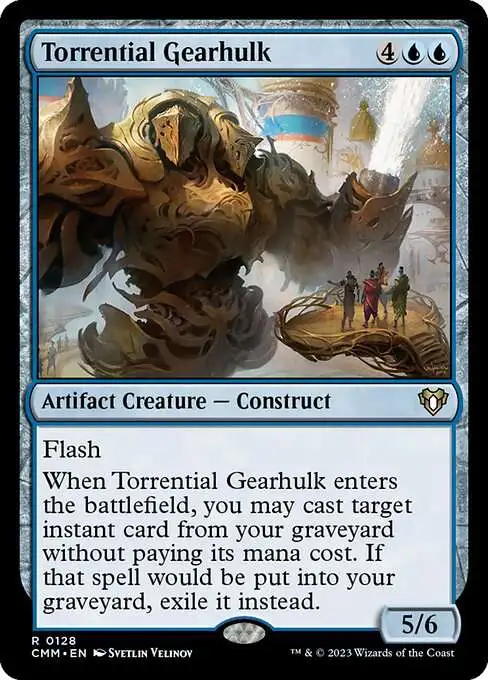 MtG Commander Masters Rare Torrential Gearhulk #128