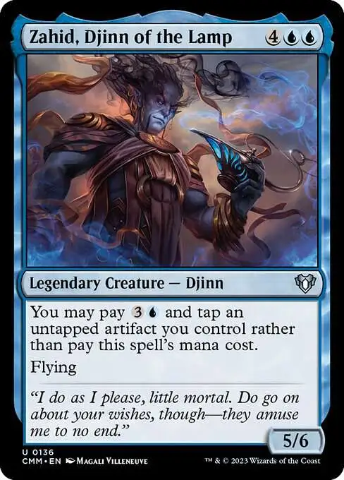 MtG Commander Masters Uncommon Zahid, Djinn of the Lamp #136