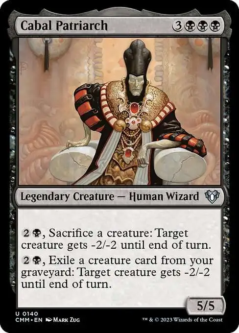 MtG Commander Masters Uncommon Cabal Patriarch #140