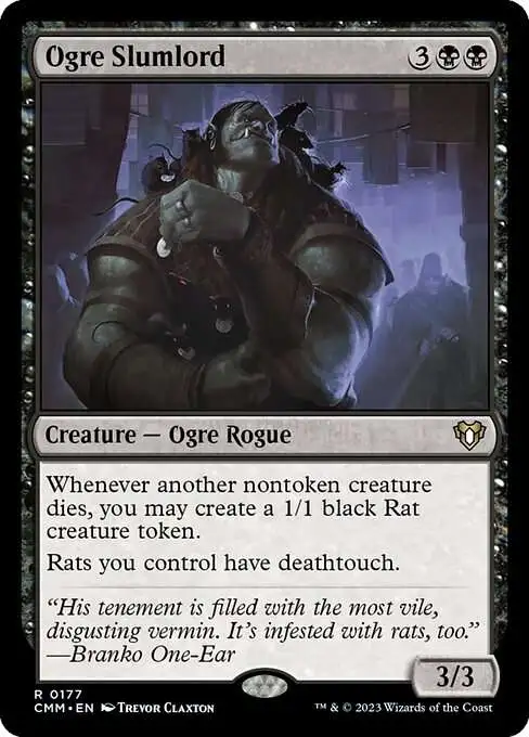 MtG Commander Masters Rare Ogre Slumlord #177