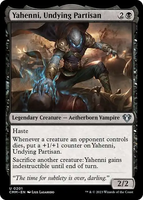 MtG Commander Masters Uncommon Yahenni, Undying Partisan #201 MtG Commander Masters Uncommon Yahenni, Undying Partisan #201