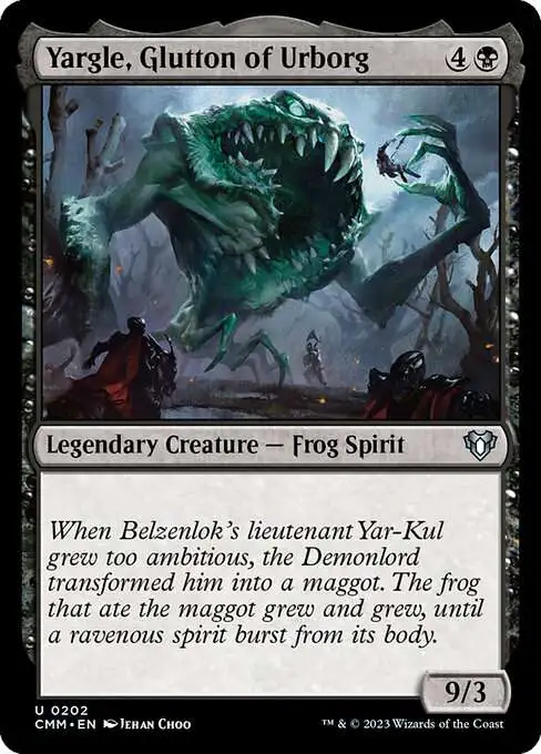 MtG Commander Masters Uncommon Yargle, Glutton of Urborg #202