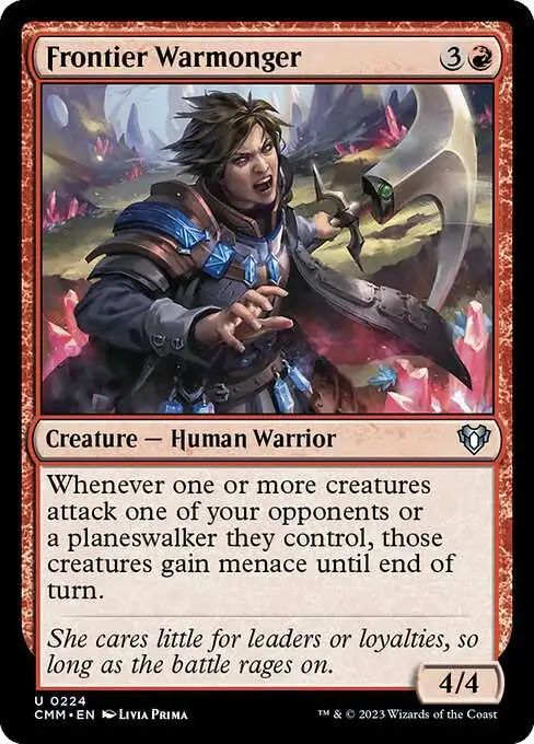 MtG Commander Masters Uncommon Frontier Warmonger #224