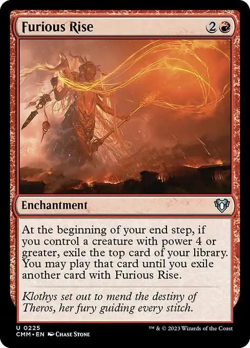 MtG Commander Masters Uncommon Furious Rise #225