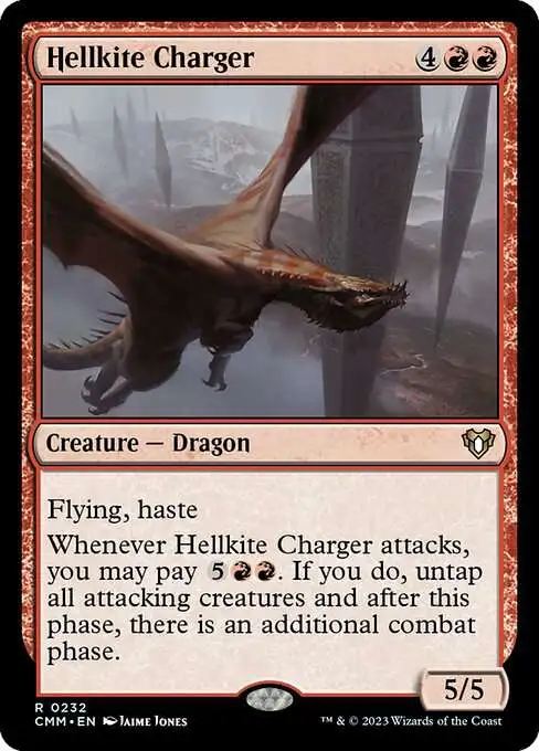 MtG Commander Masters Rare Hellkite Charger #232