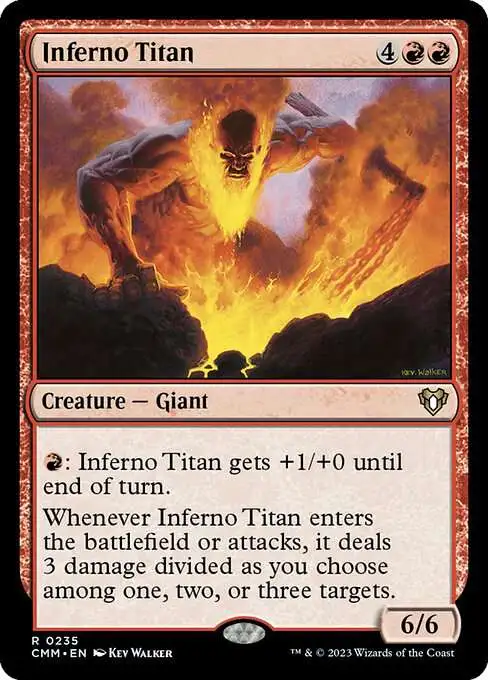 MtG Commander Masters Rare Inferno Titan #235