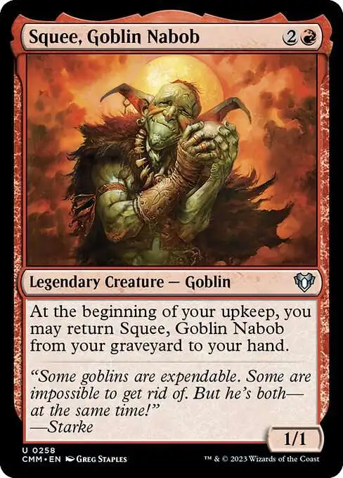 MtG Commander Masters Uncommon Squee, Goblin Nabob #258