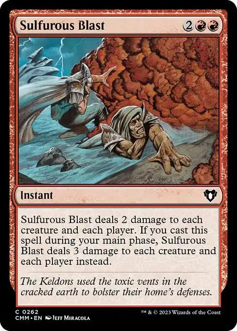 MtG Commander Masters Common Sulfurous Blast #262