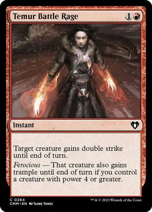 Magic The Gathering Commander Masters Single Card Common Temur Battle Rage  264 - ToyWiz