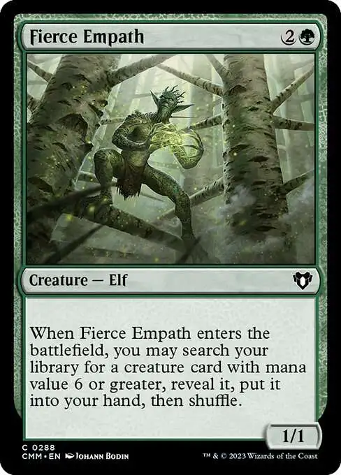 MtG Commander Masters Common Fierce Empath #288