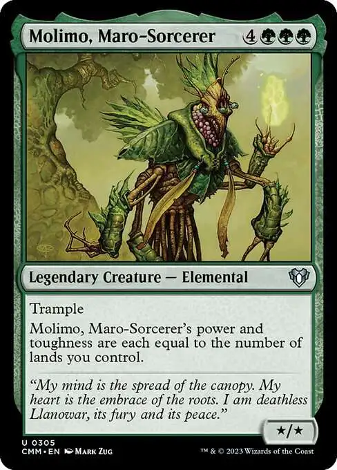 maro mtg card Greensleeves, Maro-Sorcerer - #1 Ultimate Proxy Creature Elemental Rarity Magic The Gathering Commander Masters