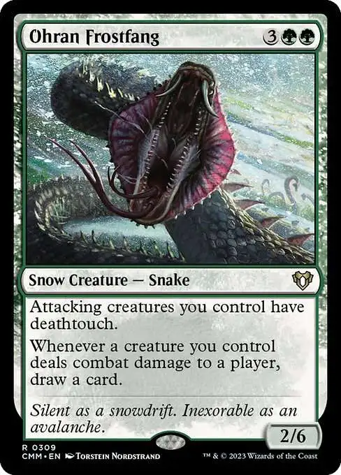 Magic The Gathering Commander Masters Single Card Rare Ohran Frostfang 309  - ToyWiz