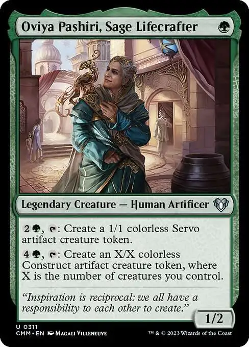 MtG Commander Masters Uncommon Oviya Pashiri, Sage Lifecrafter #311