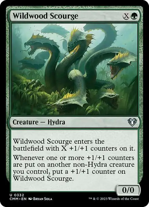 MtG Commander Masters Uncommon Wildwood Scourge #332