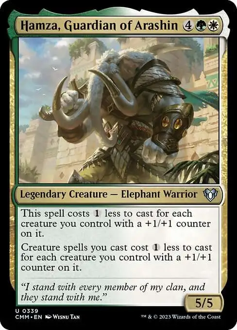 MtG Commander Masters Uncommon Hamza, Guardian of Arashin #339