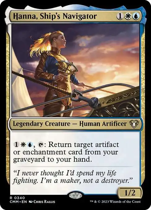 MtG Commander Masters Rare Hanna, Ship's Navigator #340