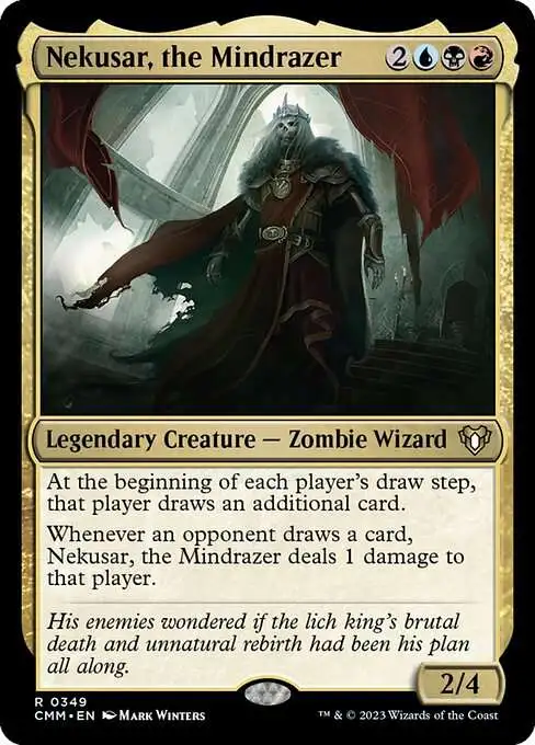 MtG Commander Masters Rare Nekusar, the Mindrazer #349