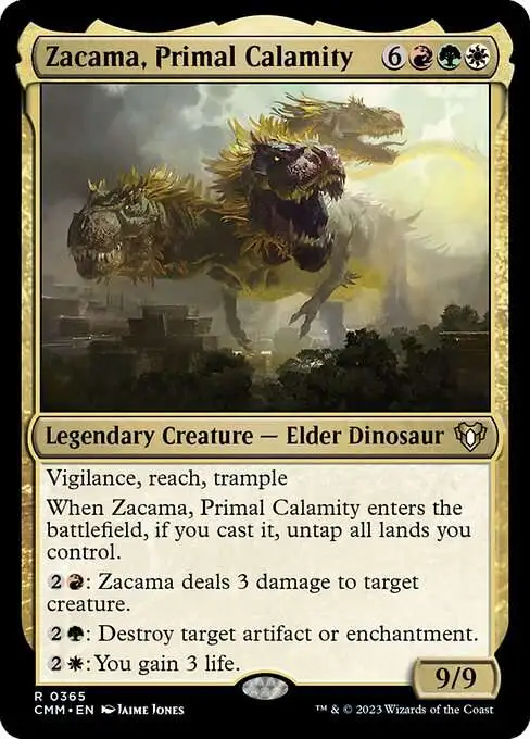 MtG Commander Masters Rare Zacama, Primal Calamity #365