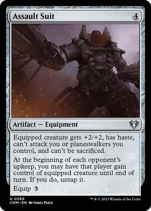 MtG Commander Masters Uncommon Assault Suit #369